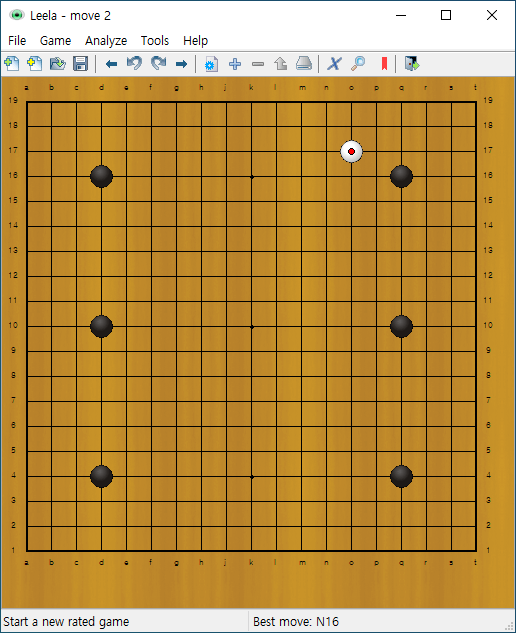 19 x 19 바둑 시작