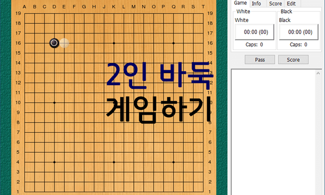 2인용 바둑 게임하기